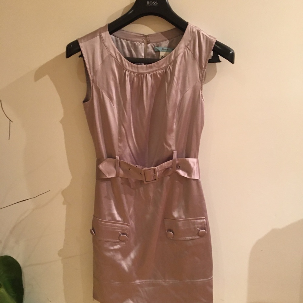 Marciano Silk Dress with belt.